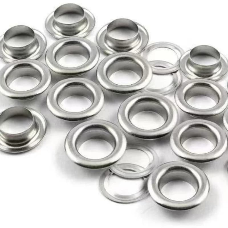 295sets 4mm silver stainless eyelet kit with washers, easy use, for shoes, belts & curtains