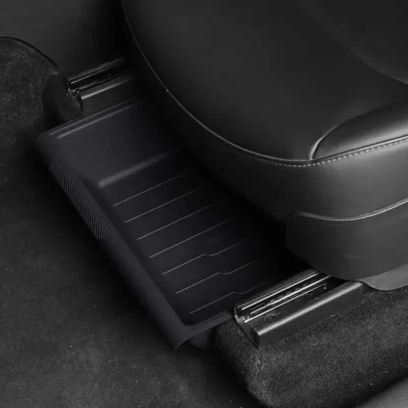Per Tesla Model Y scatola portaoggetti sotto il sedile custodia per seggiolino auto organizer per veicolo supporto per cassetto sottosella per Tesla Model Y vassoio interno