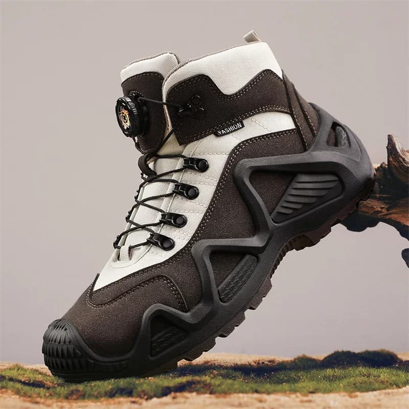Stivali tattici da uomo con cinghie per allenamento da combattimento Scarpe da trekking all'aperto Scarpe da moto multifunzionali traspiranti impermeabili