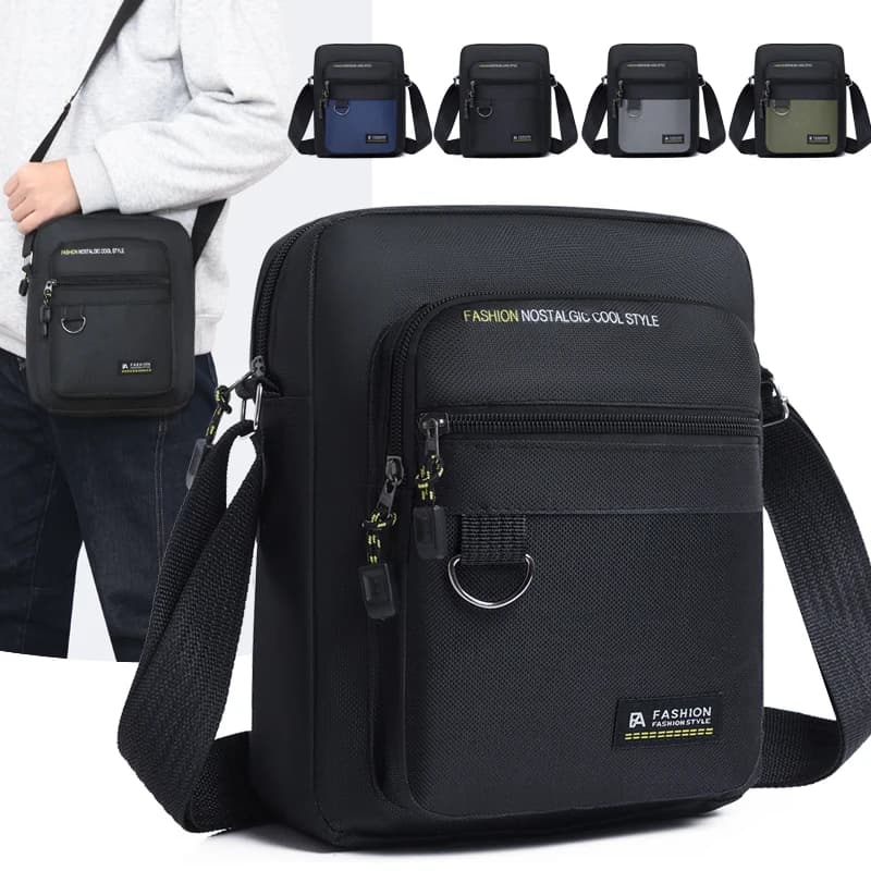 Fashionable Oxford casual shoulder bag for men, light and elegant, small shoulder bag, elegant men's bag