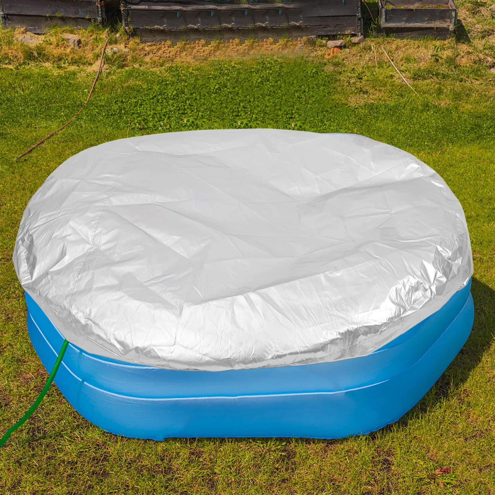 Inflatable Cover for Pool, Waterproof Protector for Outdoors, Reusable Foldable Dustproof