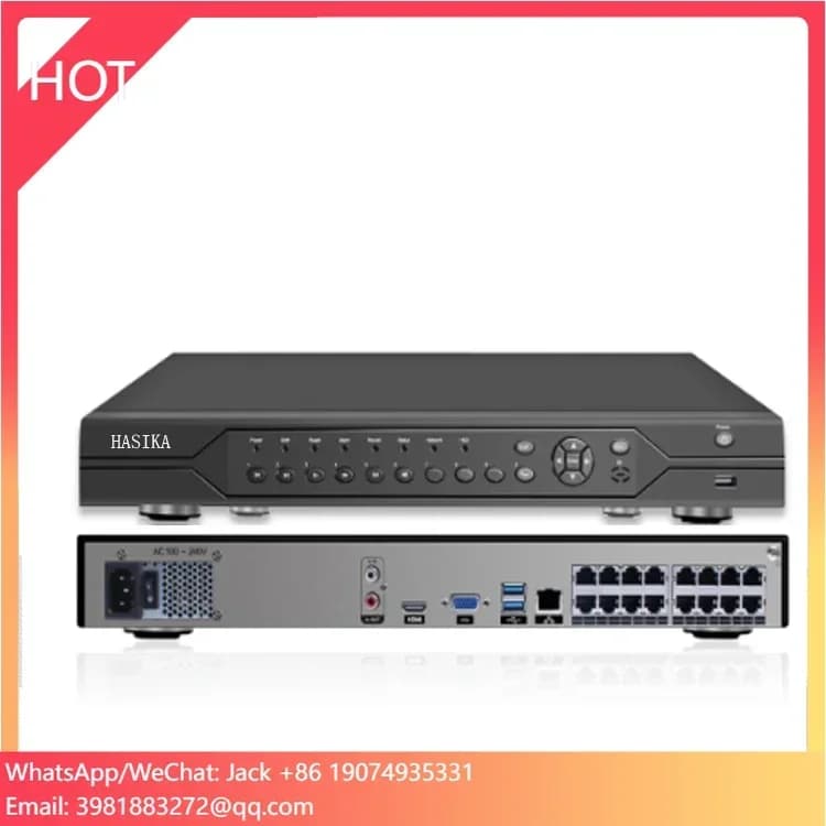 Videoregistratore di rete Cctv H.265 POE a 16 canali 5MP 16ch Dvr IP POE NVR per telecamera di sicurezza