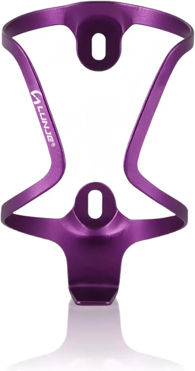 Portaborraccia per bici in alluminio ultraleggero, universale per bici da strada e MTB, con viti, viola