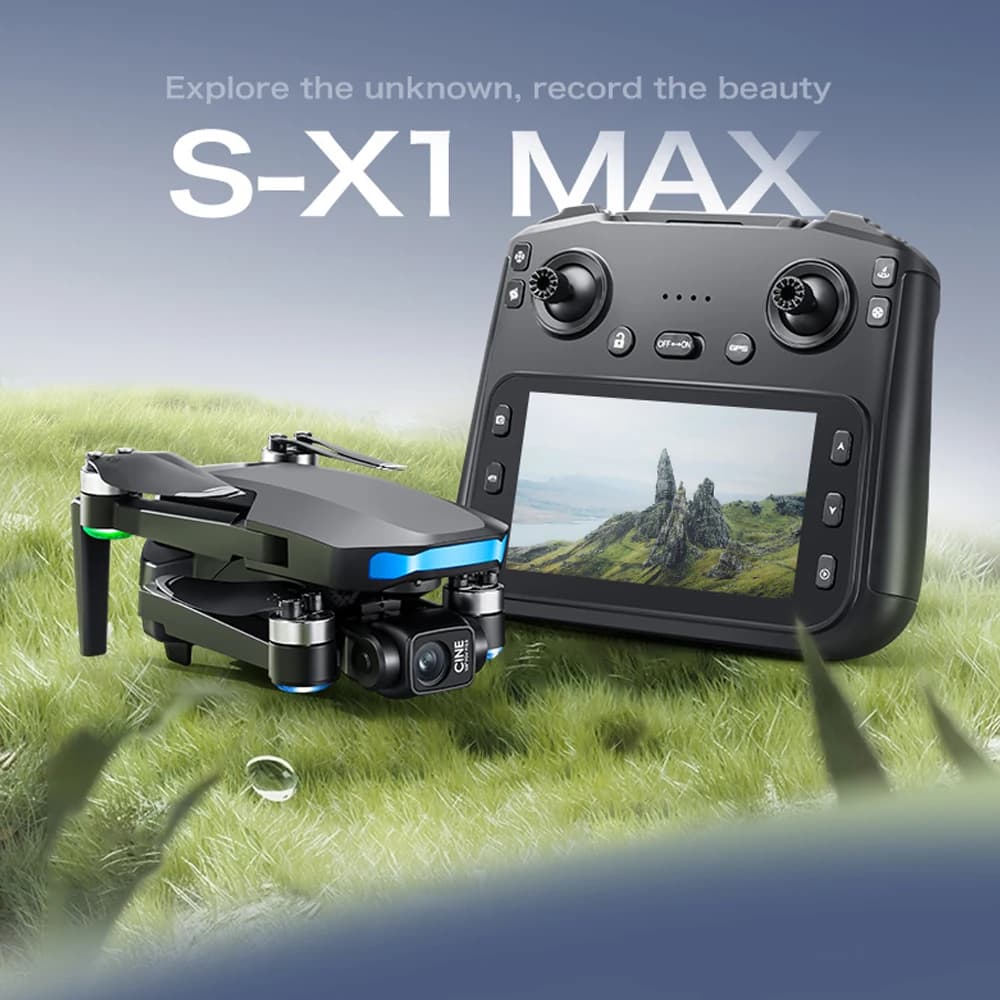 Mini drone S-X1 | 3-axis Gimbal per camera 4K EIS | Avoiding GPS Obstacles | Quadromatic Toy RC 5G FPV