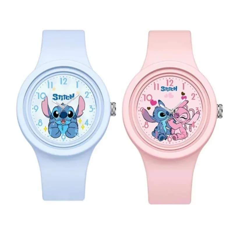 @New Stitch Children Watches for Girls Silicone Strap Round Quartz Kids Watch Boys Student Clock Gift Toys Para Ninos..*