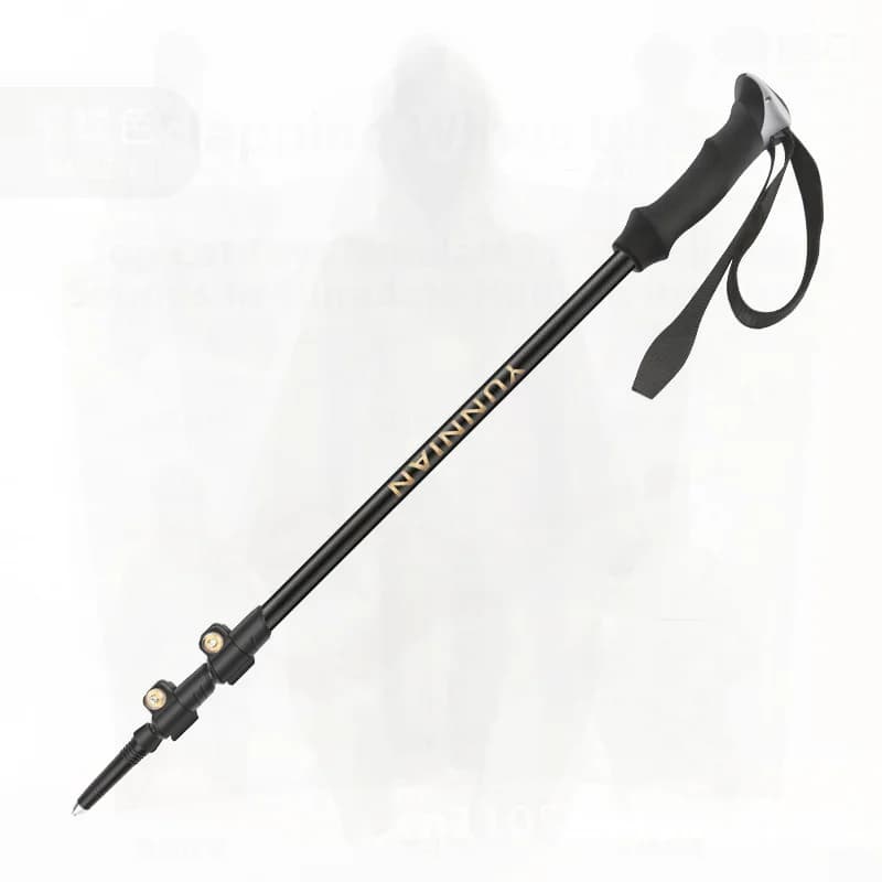 Ultralight Carbon Fiber Trekking Sticks Folding Telescopic Trekking Sticks For Outdoor Folding Black Fluorescent Yellow White
