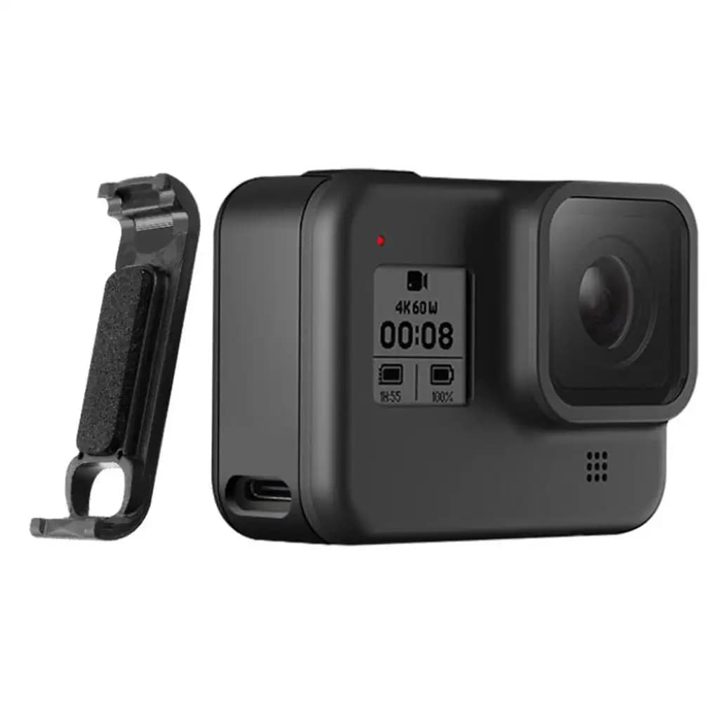 Camera Battery Door Cover Black Dustproof Lid ABS Protective Charging Accessory for Action Camera 8
