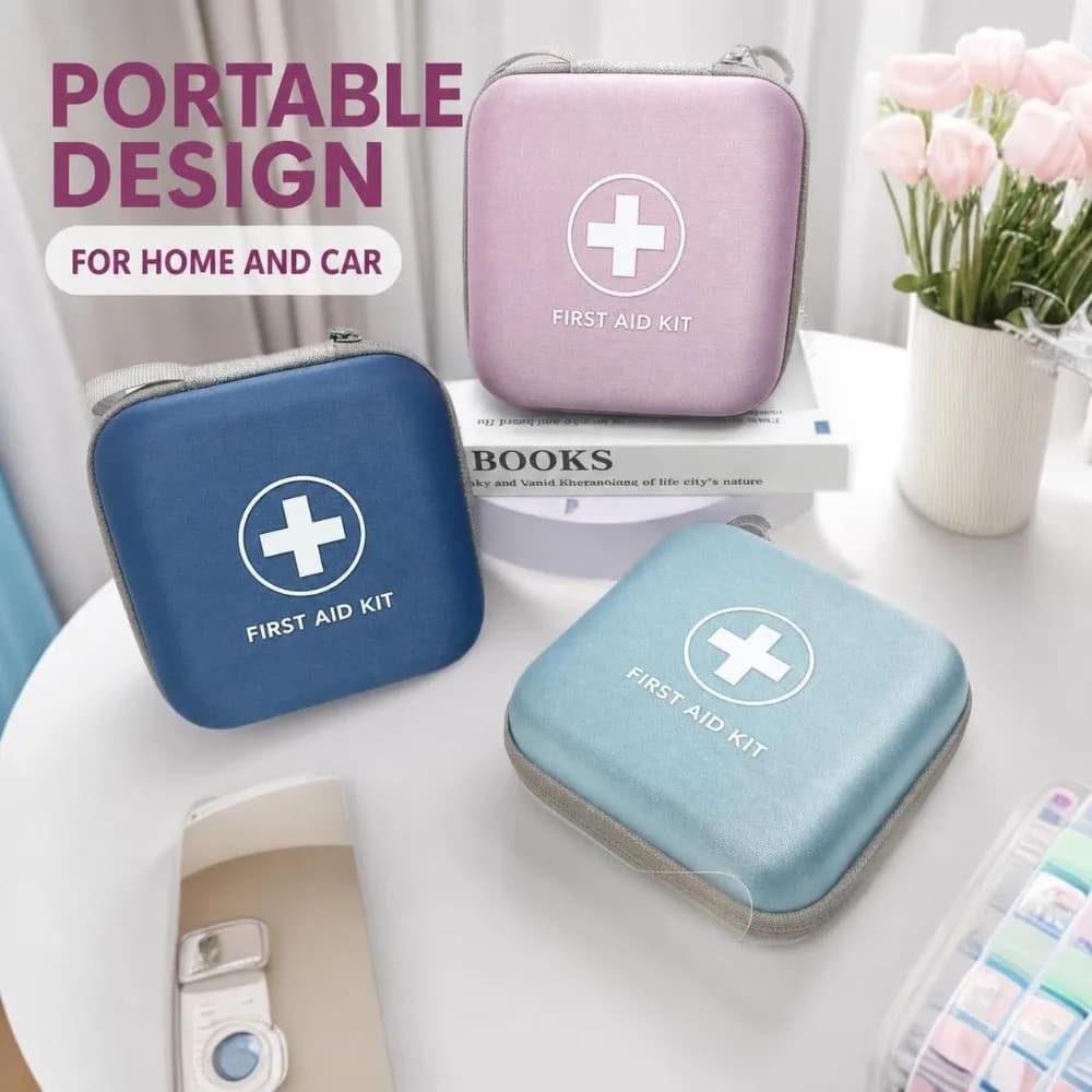 Essential Portable Supplies Storage Bag Waterproof EVA Hard Shell First Aid Kit Durable Rescue Supplies Storage Bag Travel
