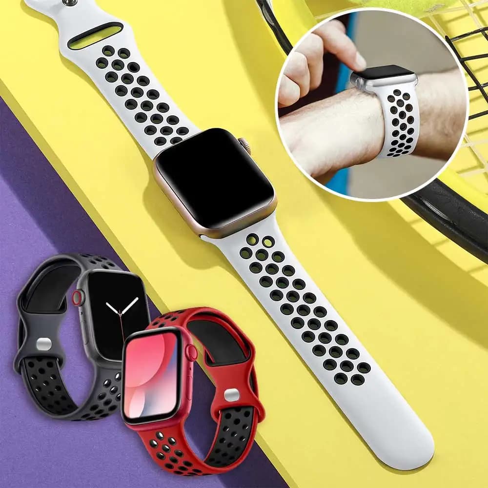 Cinturino sportivo per cinturino Apple Watch Ultra-2 49mm serie 9/8/7 41mm 45mm 38 42MM bracciale in Silicone iWatch serie 6 SE 5 4 3 44mm 40mm