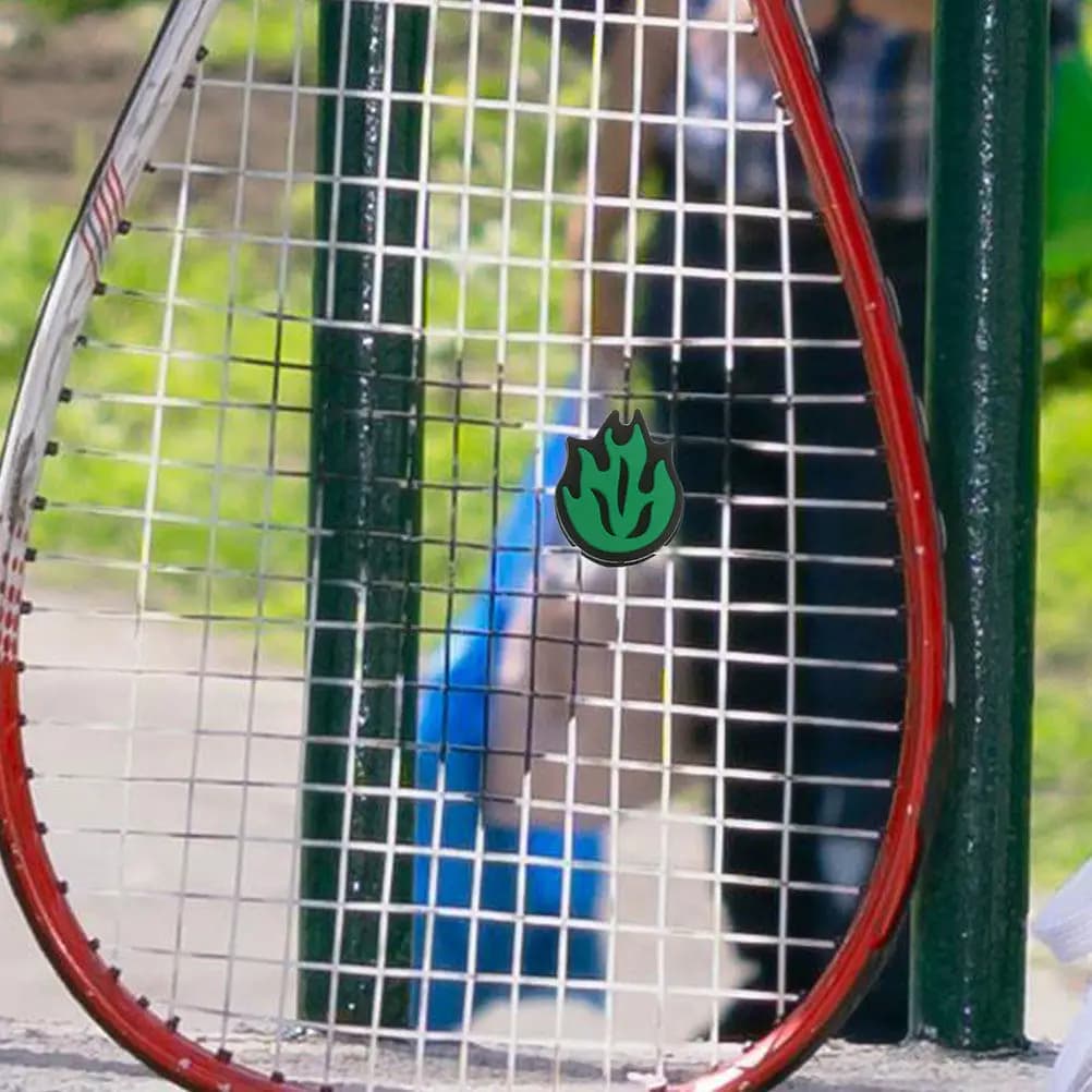 10 Pezzi Antivibrazioni in Silicone per Racchette da Tennis con Motivo a Fiamma, Ammortizzatori Esterni per Vibrazioni della Corda per un Controllo Migliorato e Riduzione della Fatica del Braccio