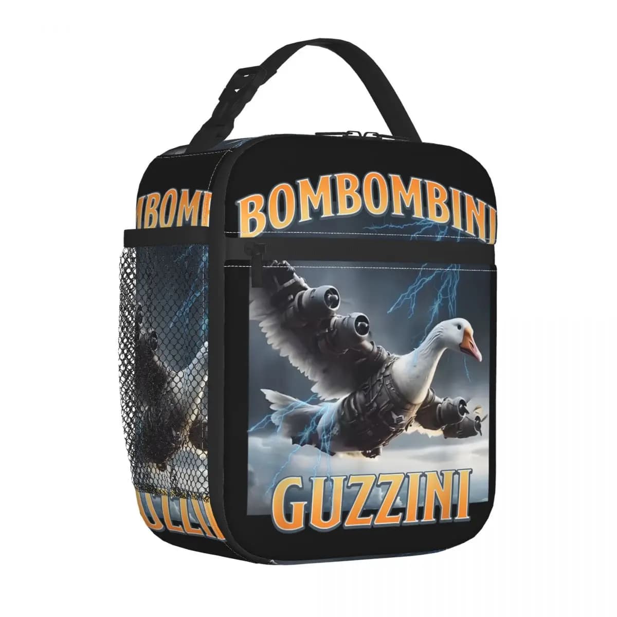 Borse per il pranzo isolate Bombombini Guzzini Divertente Goose Meme Prodotto italiano Brainrot Meme Lunch Food Box Cooler Bento Box termico
