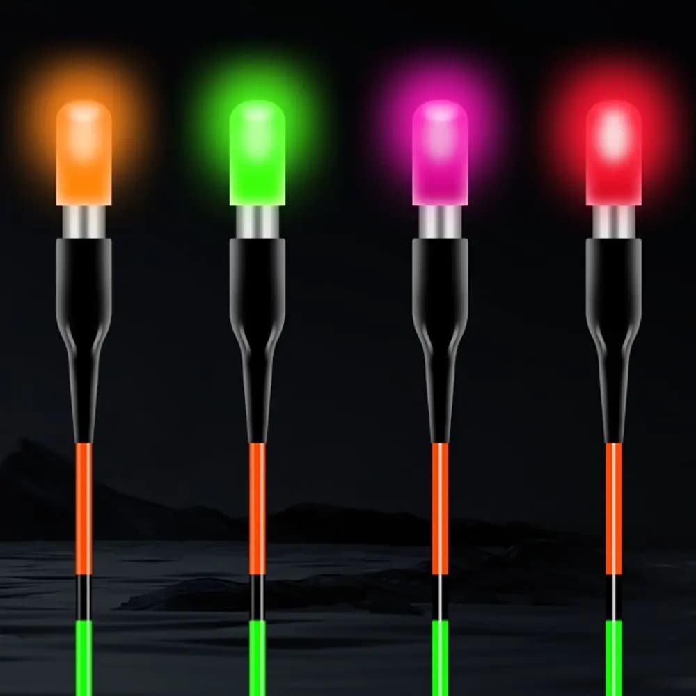 Sensitive Rubber LED Fishing Floats Multicolor Zinc Alloy Luminous Fishing Floats Luminous Electronic Light Floats Night Fishing
