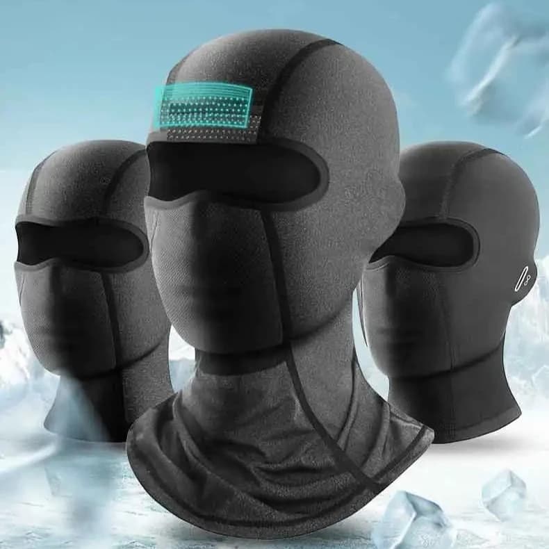 Nuovo ciclismo maschera di seta di ghiaccio passamontagna protezione UV maschera per il viso copricapo per moto maschera a pieno facciale ad asciugatura rapida in seta di ghiaccio per esterni L
