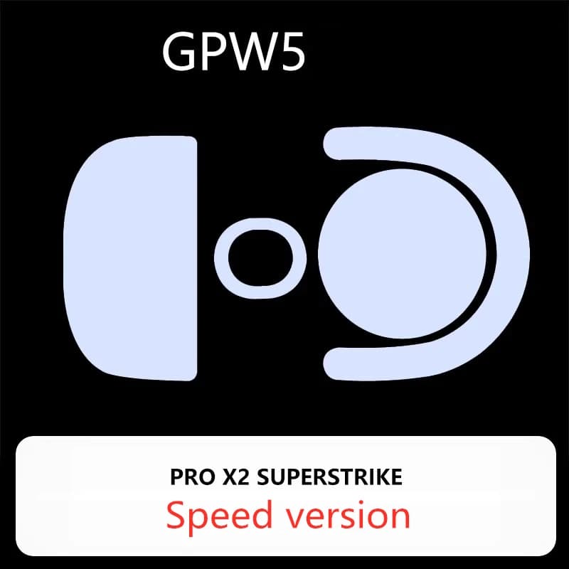 1 Set Meow Gaming Gear MGG Ultraglide Mouse Skates per Logitech G PRO X2 SUPERSTRIKE GPW 5a Generazione Piedini in PTFE ICE Glides
