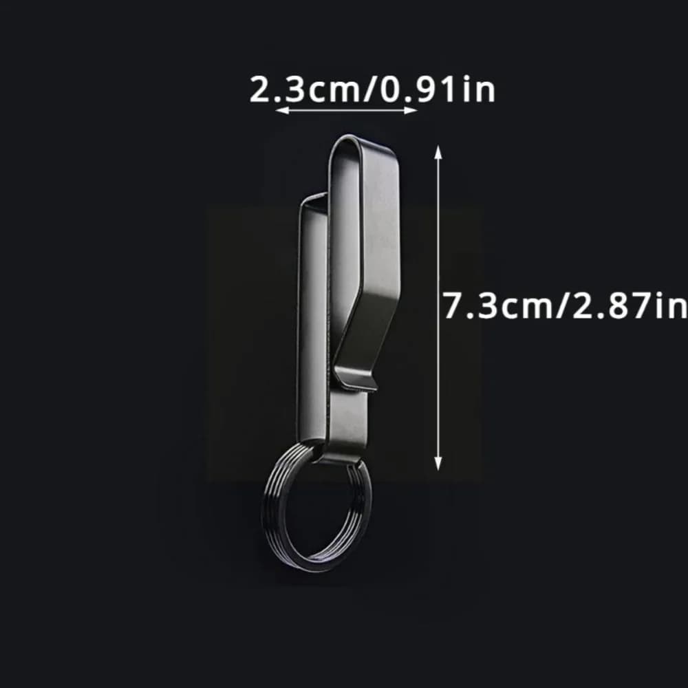 1PC Stainless Steel Belt Hook Carabiner Car Keychain Belt Hanger Bottle Hook Camp Water Holder Tactical Outdoor EDC Buckle Tool