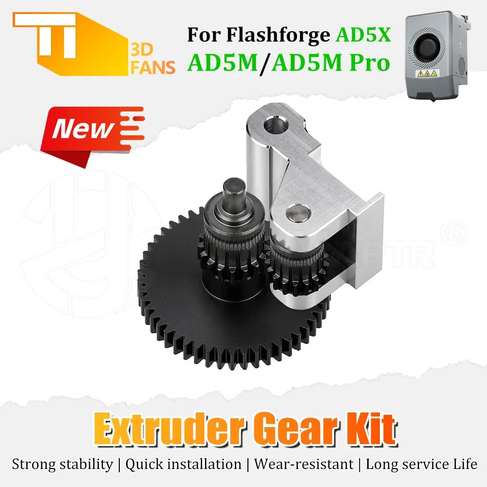 High Hardness Extrusion Drive Gear For Flashforge AD5 Series AD5X AD5M AD5M Pro 3D Printer Feeder Spare Parts