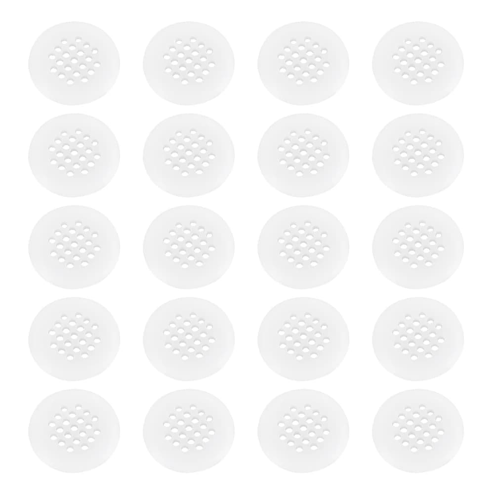 20 Pezzi Coperture in Plastica per Prese d'Aria, Antiumidità, con Fori a Rete Rotondi, Griglie Decorative per Ventilazione Mobili