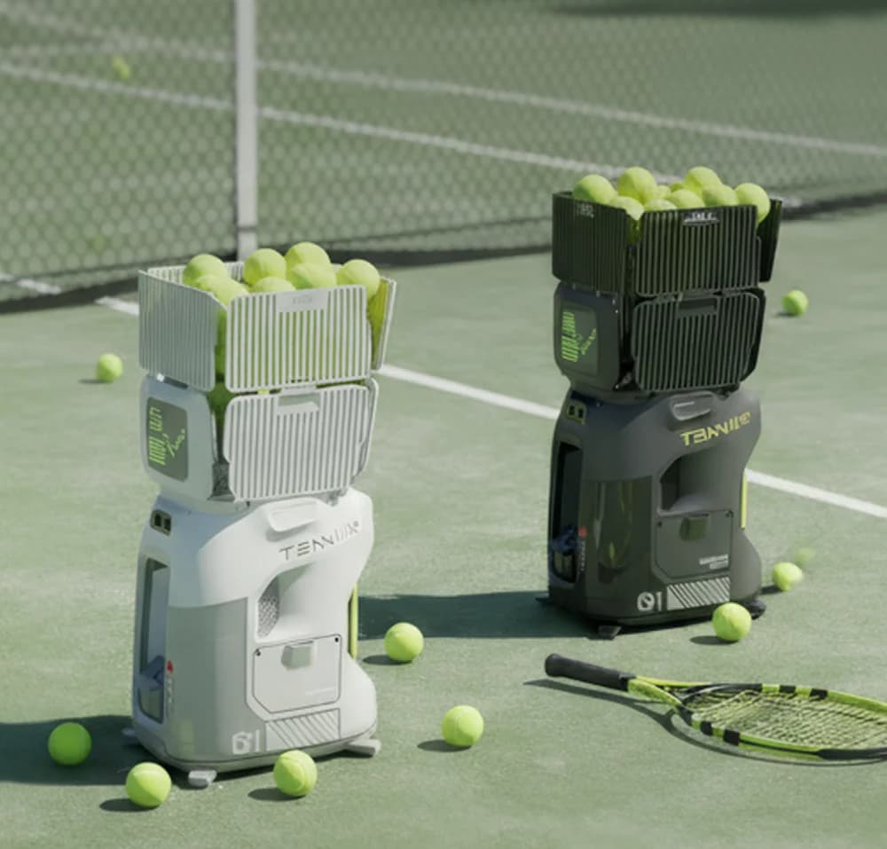 Tenniix Tennis Ball Machine AI Coach Voice-Control Training Tennis Ball Launch Training Shooting Machine