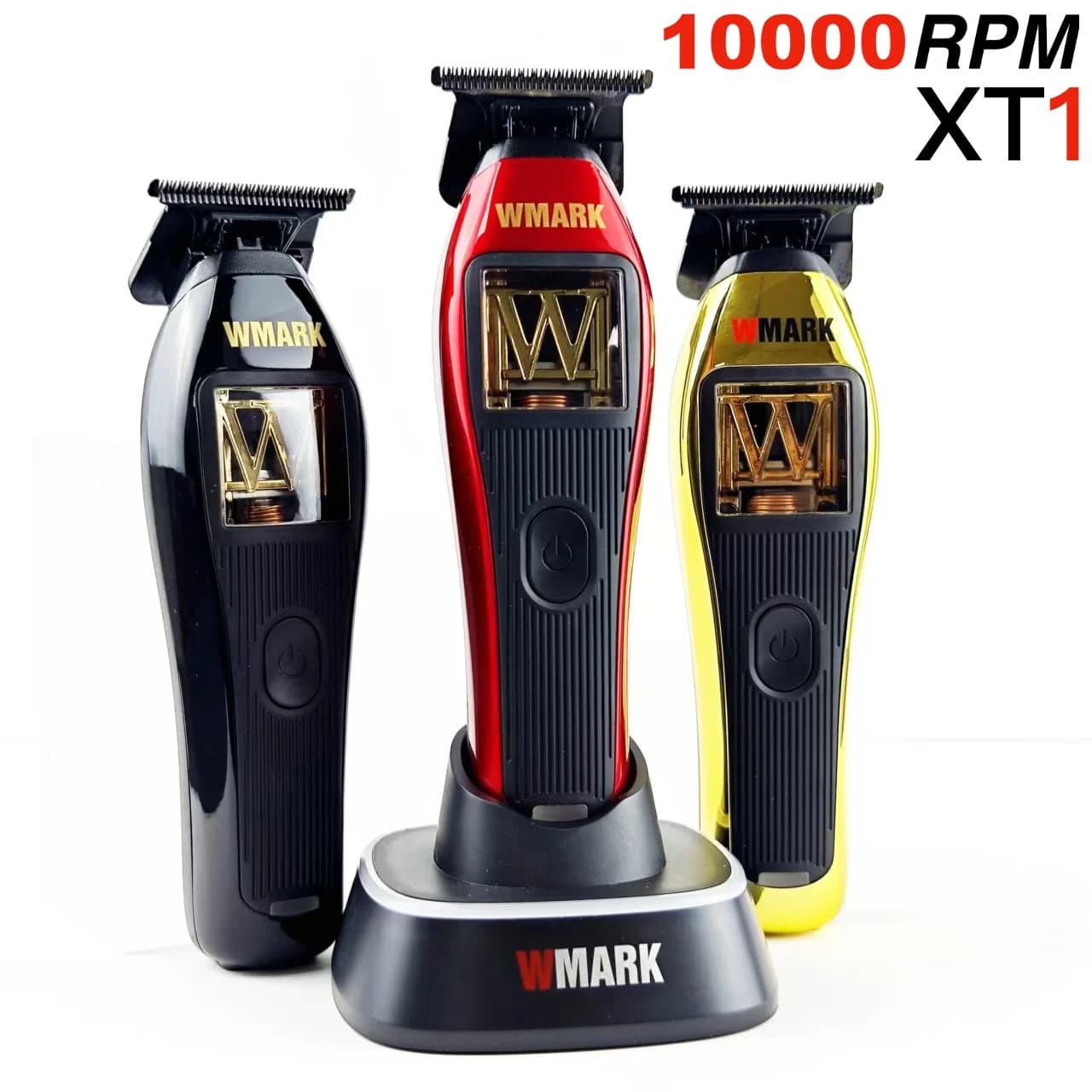 WMARK NG-X1T Tagliacapelli professionale Intaglio Motore vettoriale a spinta 10000 giri/min 3 moduli Pelli Lama DLC adatta per parrucchiere da uomo