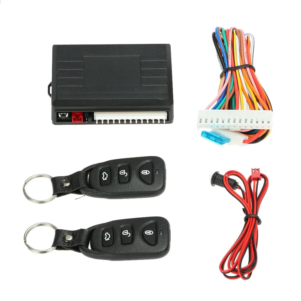 Sistema di Allarme Auto 12V con Chiusura Centralizzata Universale, Accessori per Chiusura Centralizzata Senza Chiave, Kit Telecomando per Porte, Finestrini e Bagagliaio