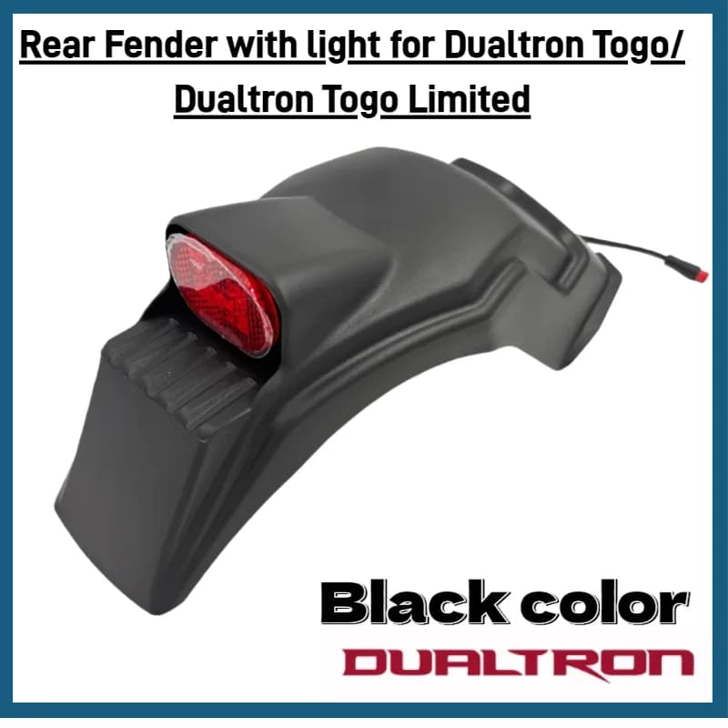 Parafango Posteriore Originale con Luce per Monopattino Elettrico Minimotors Dualtron Togo Limited - Protezione Durevole