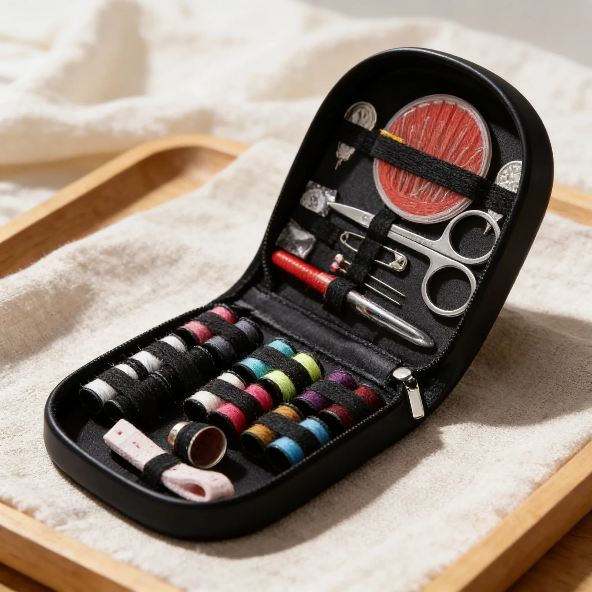 Kit completo per cucire, compatto e multifunzionale, per casa, viaggio e auto, facile da trasportare per casa e viaggio