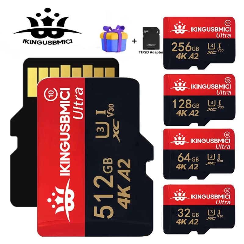 High Reliable Quality Class10 Quality Class 32/64/128/256/512gb Sd for Class Card Premium 10 Speed Phone Fast Mini Flash High U3