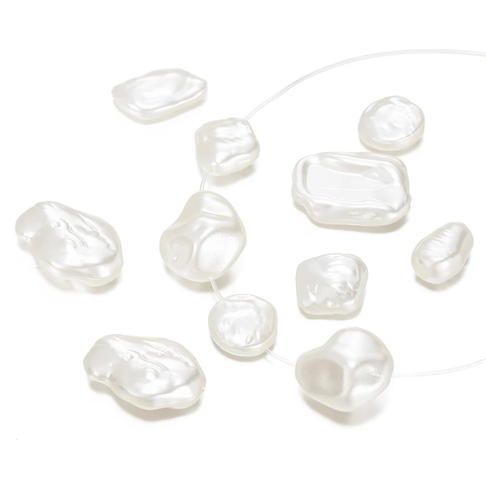 10 pz/lotto stile barocco ABS perline di perle Charms ciondolo irregolare per orecchini bracciale collana fermaglio per capelli creazione di gioielli fai da te