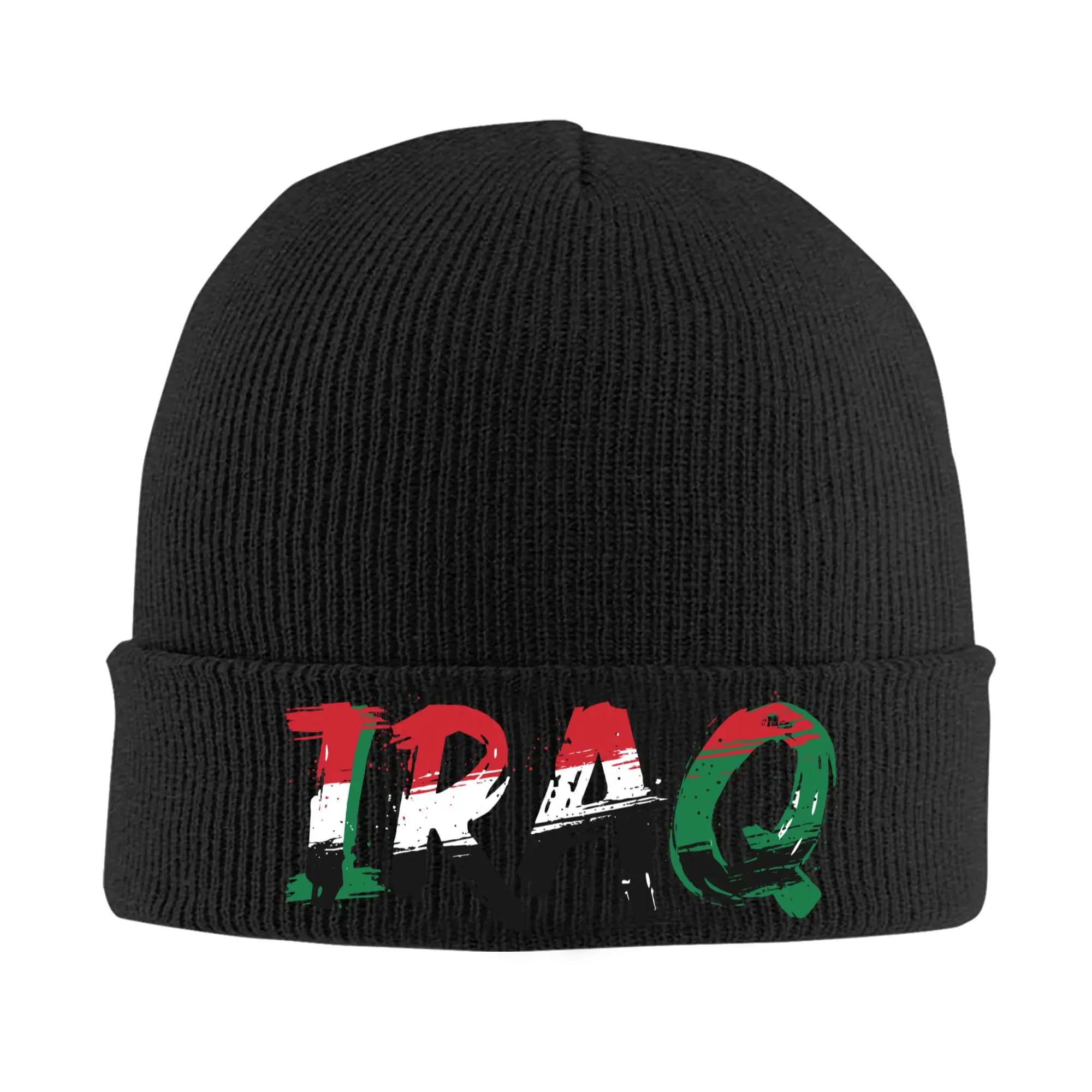 Berretto Lavorato a Maglia con Bandiera dell'Iraq, Cappello Caldo Autunno/Inverno per Uomo e Donna