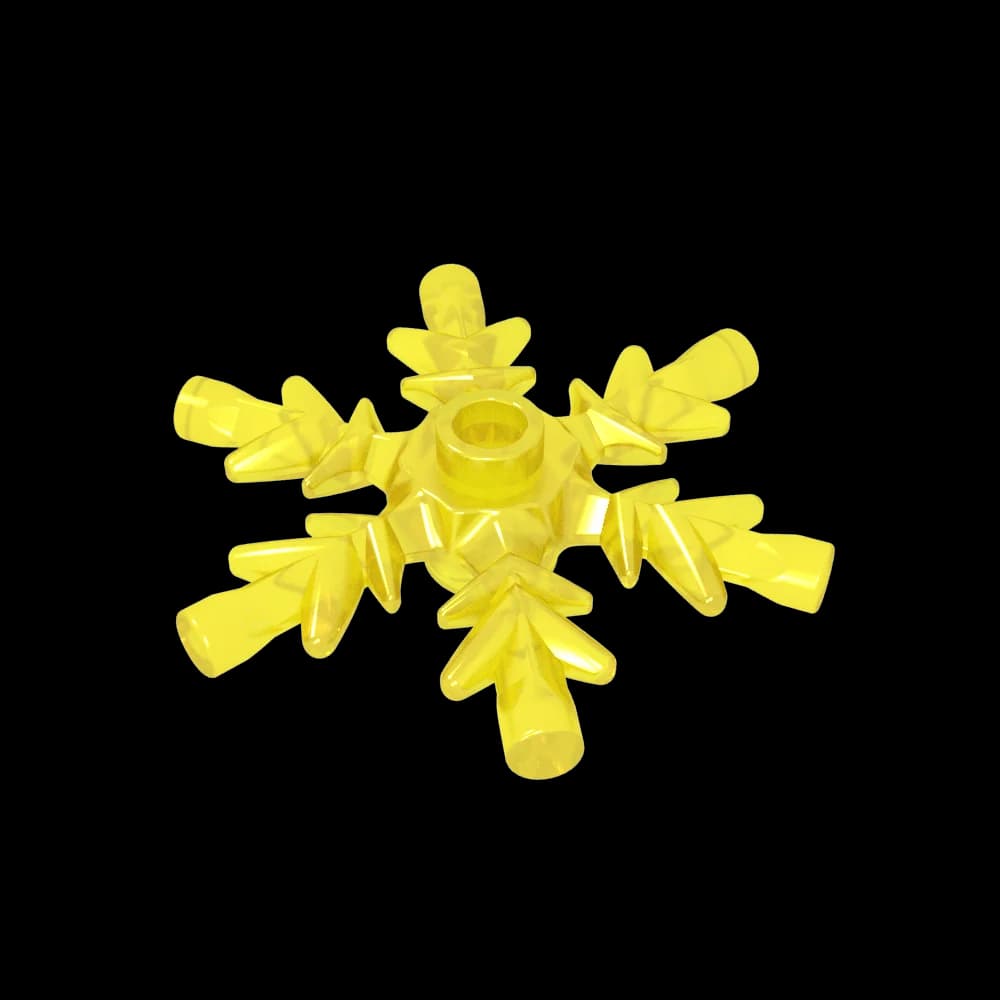 Gobricks 10pcs 42409 Bricks Snow Flake 4x4 Parts Rock Ice Crystal 53972 x789 DIY Building Blocks Toys Gift Adult Kids Moc Model