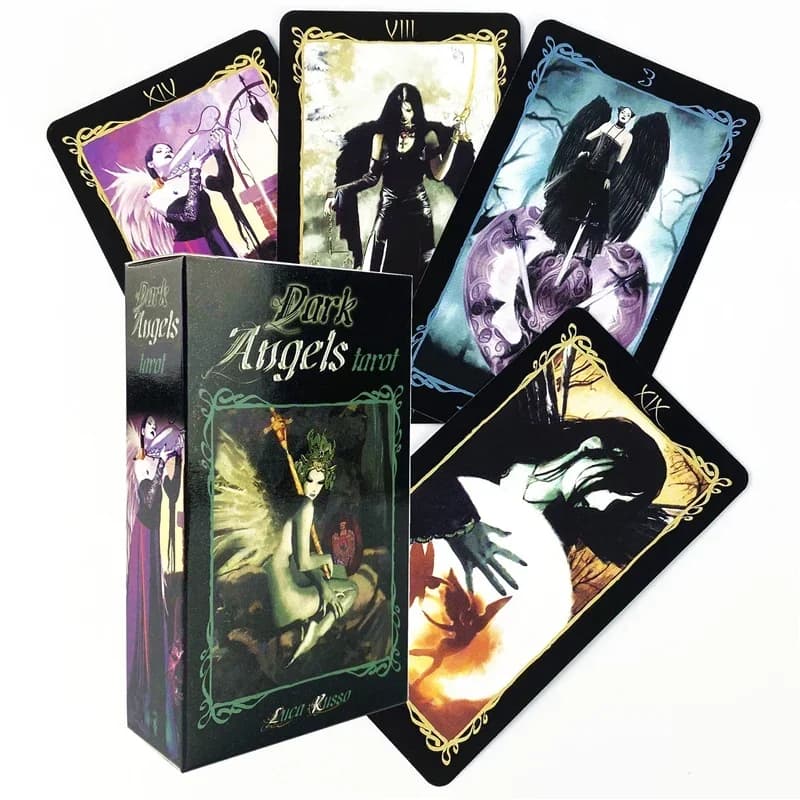 Mazzo di carte dei tarocchi Dark Angels Carte Oracle Mazzo di tarocchi Giochi da tavolo Inglese per la famiglia Regalo Gioco di carte da gioco Carte da gioco