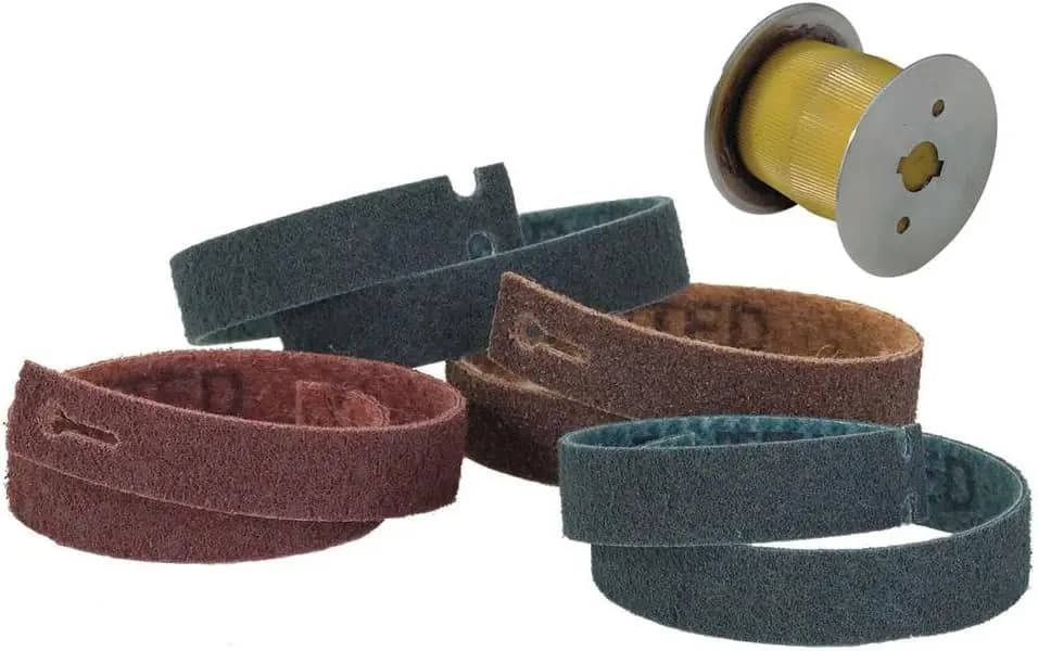 Walter 07H992 Kit di Finitura Abrasivo Lineare a 5 Pezzi per Corrimano - Rullo a Trasmissione a Cinghia, Cinghie T-Lock Utensili e Accessori per Finitura