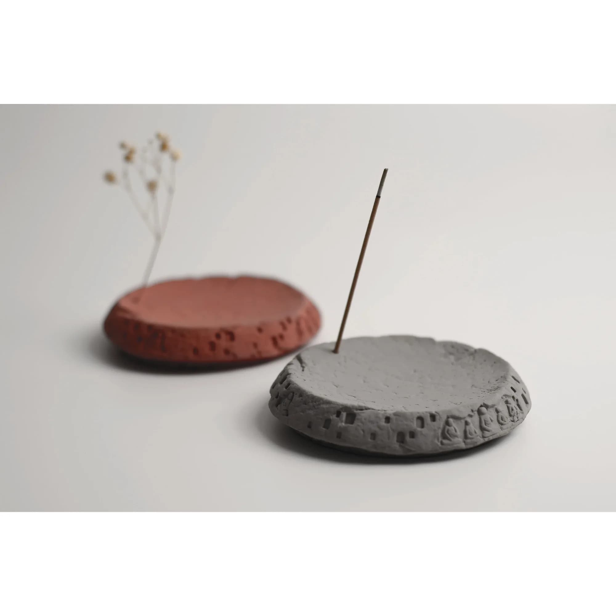 Stampo in silicone porta incenso per architettura di grotto rotondo, artigianato in gesso di cemento fai-da-te, creatore di bastoncini di incenso in stile Zen cinese