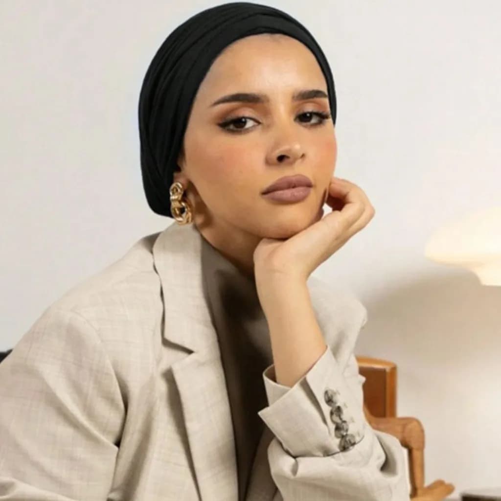 Mercerized Cotton Hijab Cap Elastic Soft Muslim Turban Hat Solid Color Women Under Scarf Head Wrap Bonnet Islamic Headwear