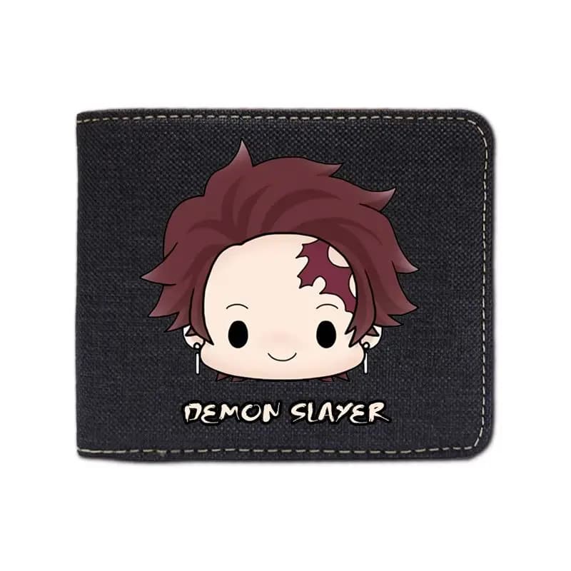 Portafoglio Anime Demon Slayer, Borsa Portamonete Portatile Shinobu Kocho, Accessorio Pratico per Studenti, Regalo di Compleanno