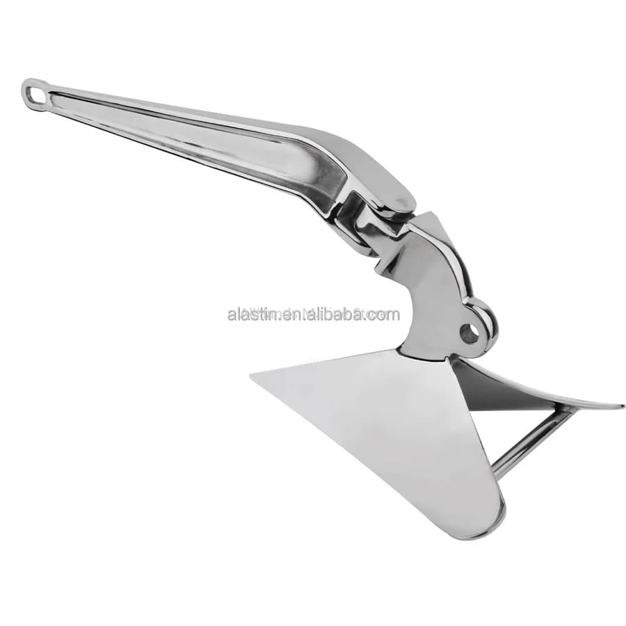 New Arrivals Boat Anchor Other Marine Supplies 316 Stainless Steel Mirror Polished Marine Plough Anchor