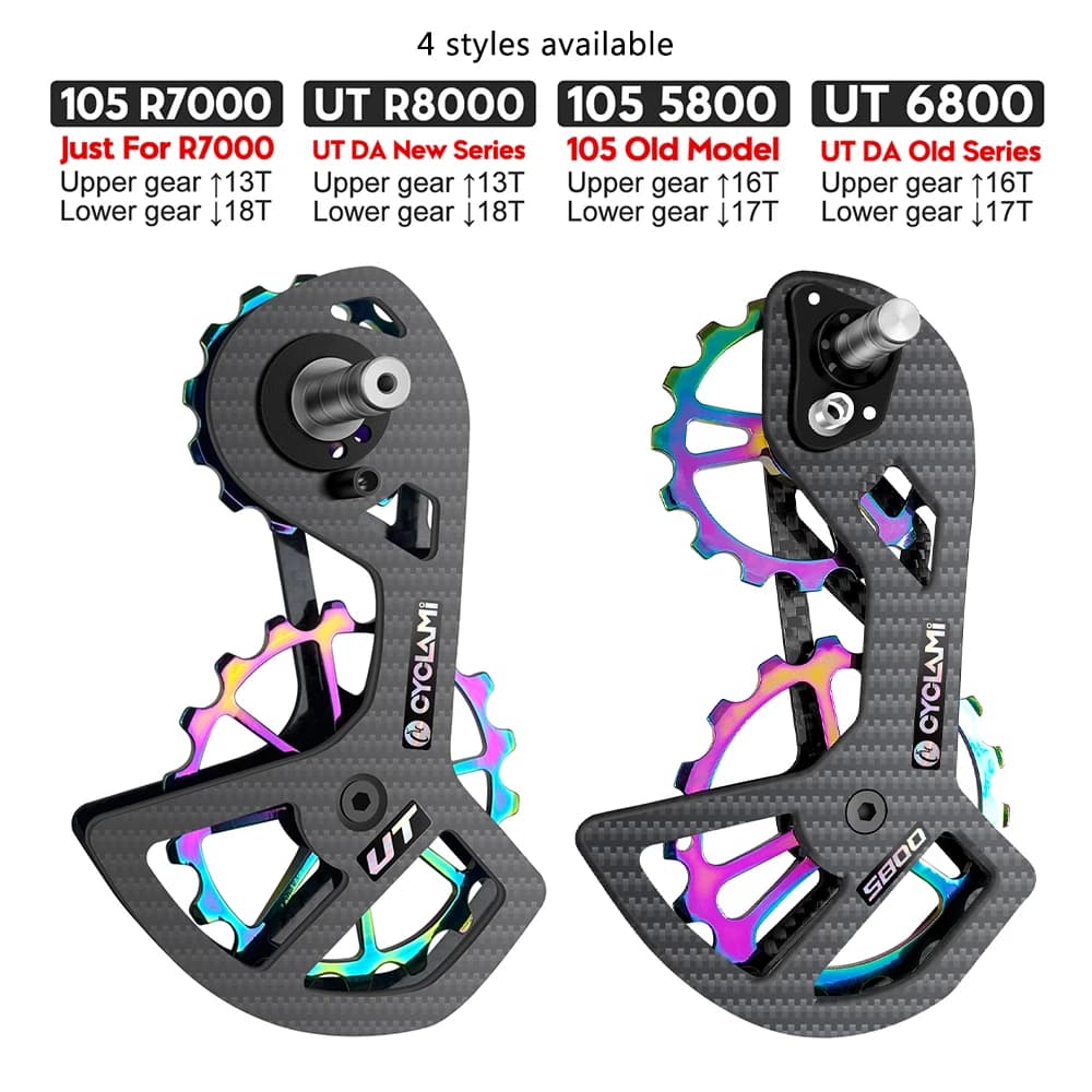 CYCLAMI Bicycle Reactors Reactors Plastic Bearing Ceramic Wheel Set for SHIMANO Ultegra DURA ACE UT R8000 105 R7000 5800