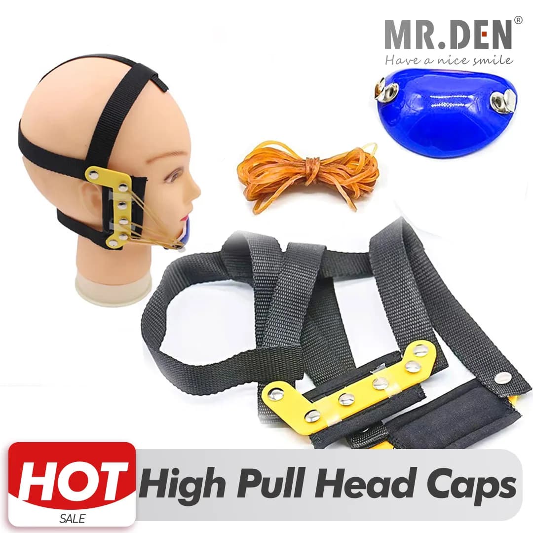 Dentale Orthodontic Strap High Pull Copricapo Combined Mask Head Caps for Dental Knitting Head Small/Medium/Great