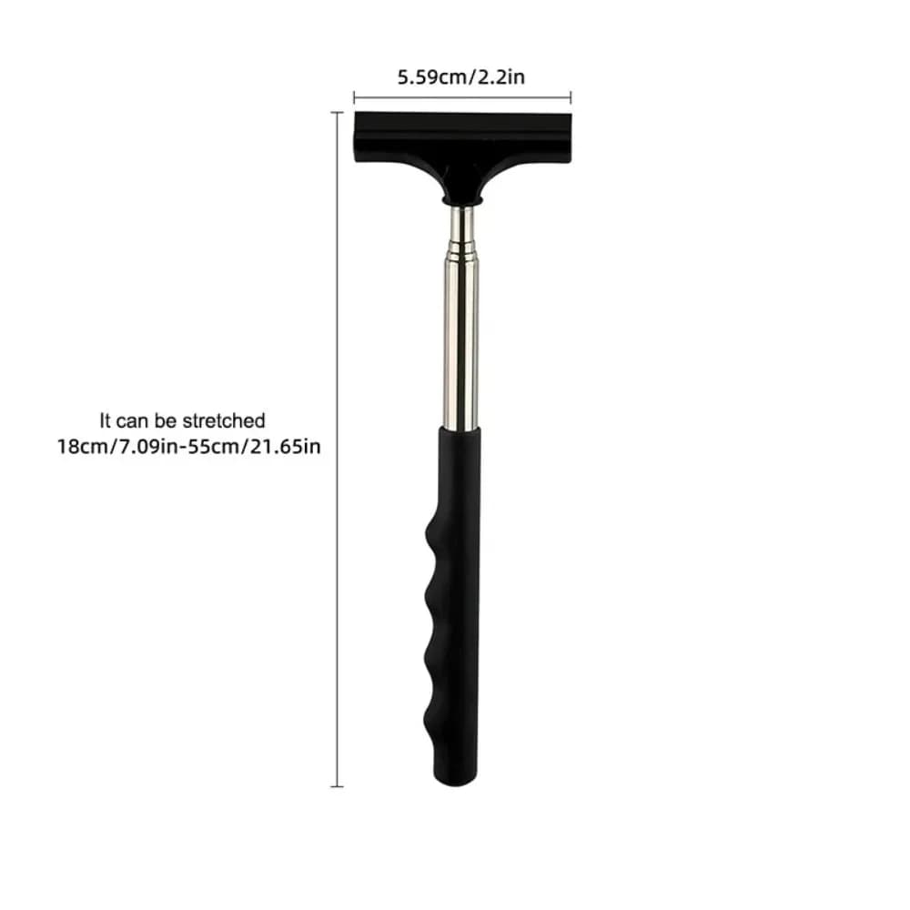 1PCS Portable Mini Telescopic Wiper Squeegee Car Rearview Mirror Glass Cleaner Water Rod Auto Cleaning Tool