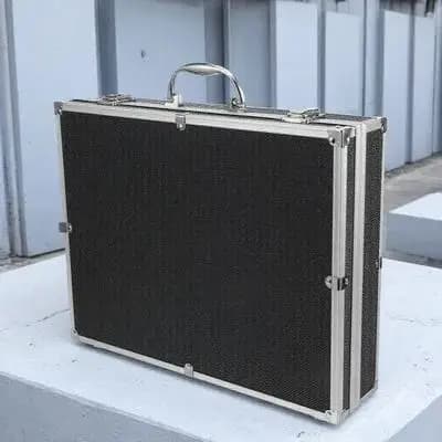 Sturdy Cordless Microphone Case Hard Mic Storage Organizer with Handle for Travel Outdoor Trips Mic Accessories Cables Rings