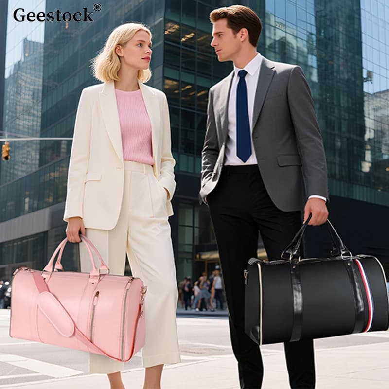 Geestock Borsone convertibile per indumenti Bagagli da trasporto Borsa da weekend Borsone da viaggio Borsa da palestra per yoga per viaggi d'affari Sport