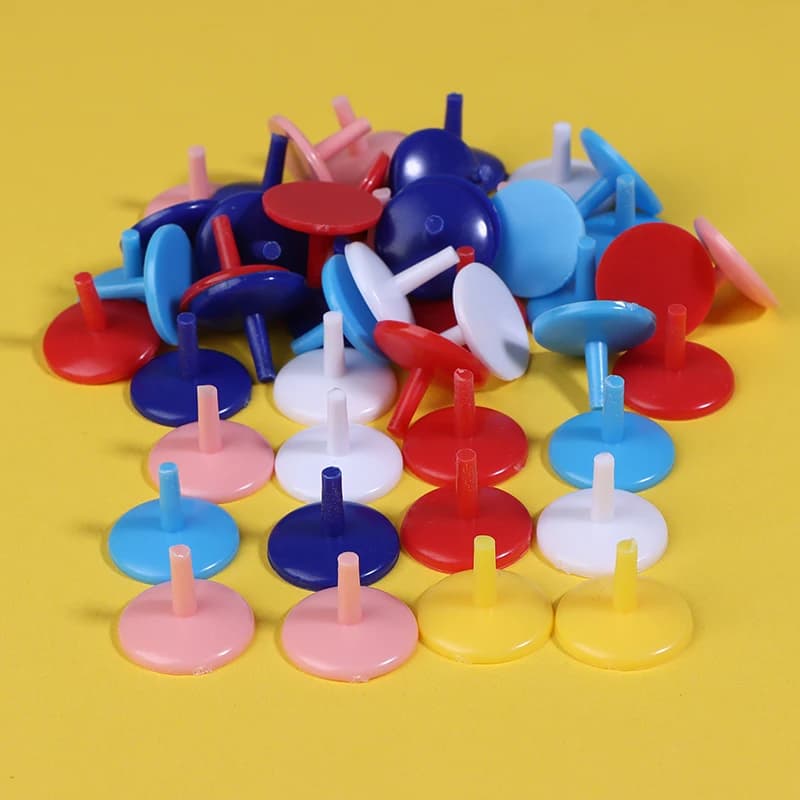 Nuovo Set da 50 Pezzi di Marcatori per Palline da Golf, Portatili, Rotondi, in Plastica, Piatti, Colori Assortiti, Accessori per Golf