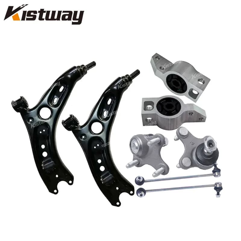 8PCS Buon Braccio di Controllo Inferiore Anteriore Per Audi A3 S3 Per VW Beetle Eos Golf GTI Jetta Passat R32 Coniglio 1K0407151BC 1K0407152BC