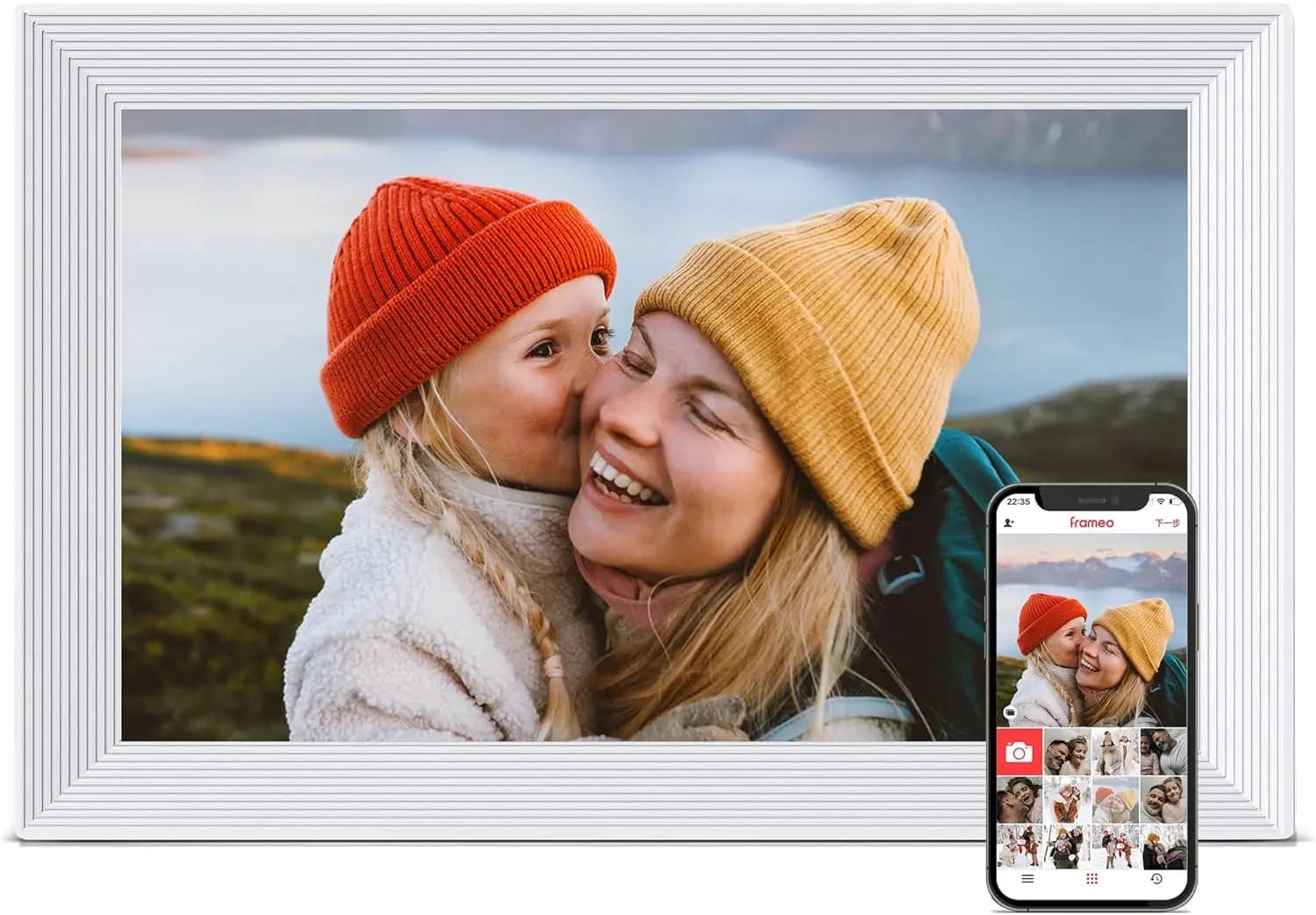 10.1 Inch Digital WiFi Frame, Touchscreen HD, 32GB Memory, Photo Instant Sharing, Family Smart Gift