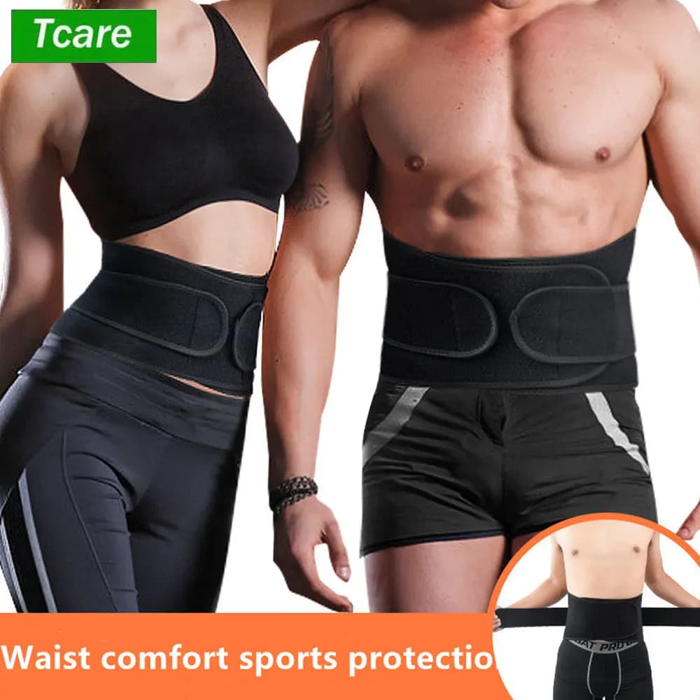 Sports back brace, lumbar support belt to relieve lumbar pain, disc hernia for women and men, compression brace for back support