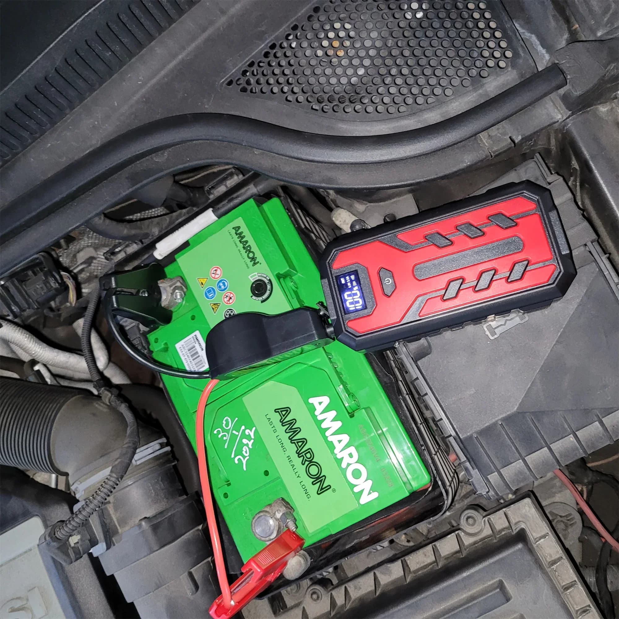 Avviatore di emergenza per auto portatile da 12 V, cavo di avviamento per emergenza, batteria Boos ter