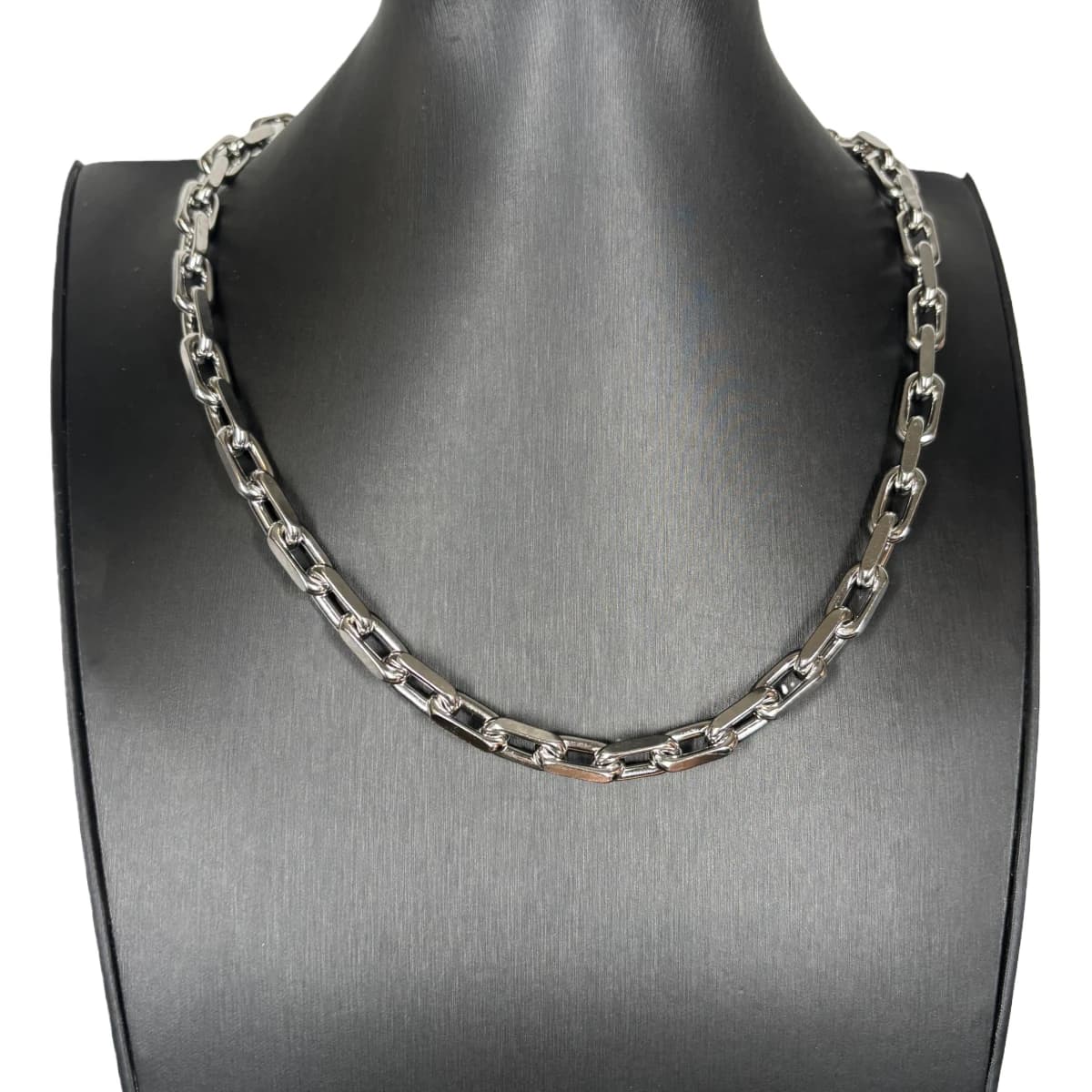 Minimalist Chain Necklace Stainless Steel Necklace Charm Silver Color Wide Heavy Chain Punk Boyfriend Gift Couples Jewelry
