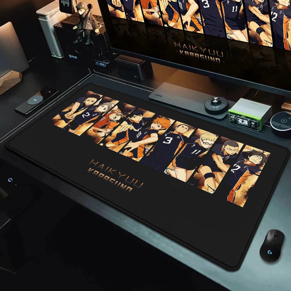 Haikyuu Anime PC Computer elettronico sport Mouse Pad scrivania accessori per ufficio PC Cabinet tastiera tappetino da gioco XXL grande Mause Pad