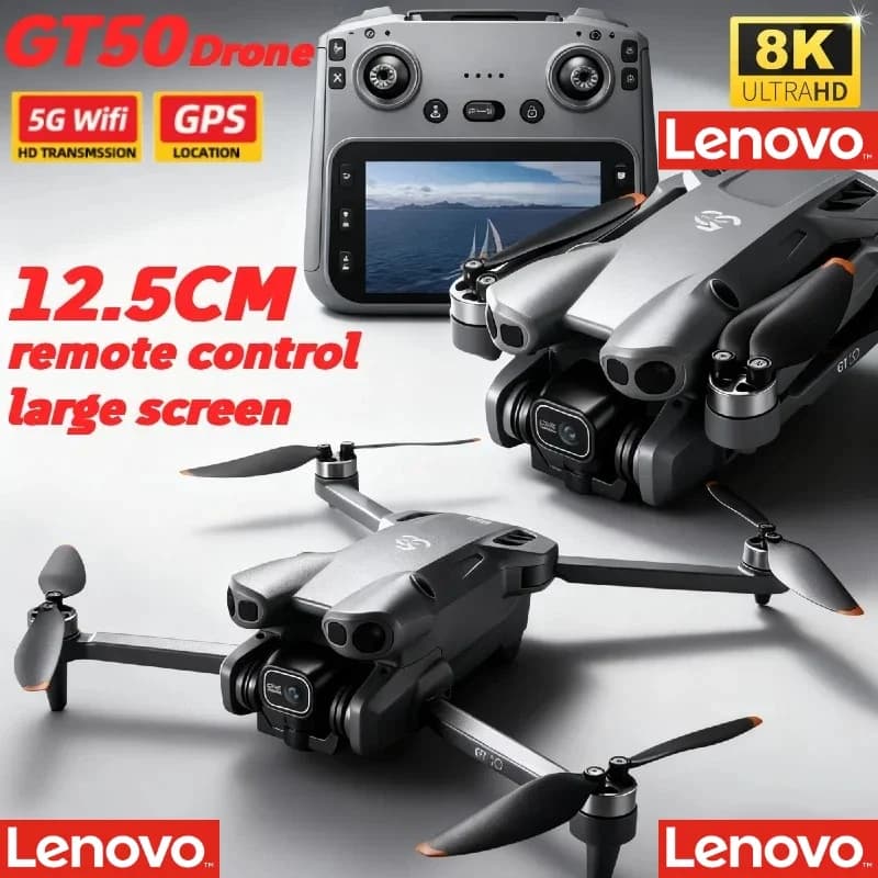 Lenovo drone with 8K GT8 GT50 GT5 M6, remote control, WIFI, RC Quadrittero with Ostacoli Avoidance, HD Dual FPV, Mini Drone Toy