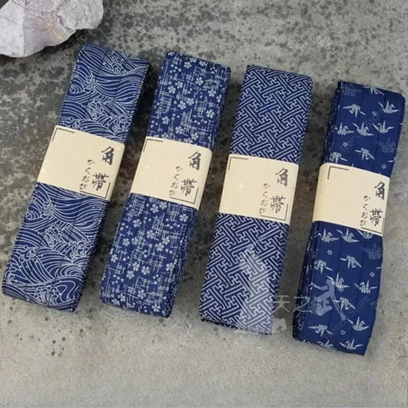 Cinture Kimono in stile giapponese Cotone Kendo Iaido Cintura Jodo Arti marziali Samurai Cintura Giappone Accessori di abbigliamento tradizionale